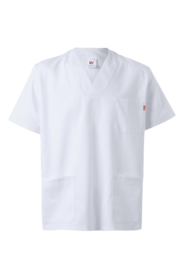 Producto - BLUSA SANITARIA UNISEX PICO 3 BOLSILLOS